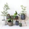 imageCreative CoOp Large Textured TerraCotta Planters Charcoal Set of 3