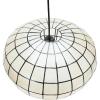 imageCreative CoOp Modern Capiz Shell Pendant Light for Kitchen and Dining Room Oblong Shape with Matte Black Finish