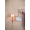 imageCreative CoOp Rattan and Cotton Lamp Pendant 18quot L x 18quot W x 13quot H White