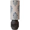 imageCreative CoOp Reclaimed Wood Axel Table Lamp with Printed Cotton Shade Natural and Multicolor