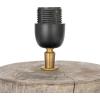 imageCreative CoOp Reclaimed Wood Axel Table Lamp with Printed Cotton Shade Natural and Multicolor