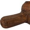 imageCreative CoOp Reclaimed Wood Table Lamp with Printed Cotton Chambray Shade Swivel Neck and Inline Switch Natural