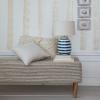 imageCreative CoOp Resin Inlaid Table Lamp wStripes ampamp Cotton Shade White Blue and Natural
