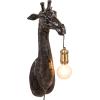 imageCreative CoOp Resin and Metal Giraffe Wall Sconce with Inline Switch Gold Finish Black