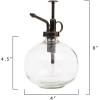 imageCreative CoOp Round Glass Plant Mister with Silver Top