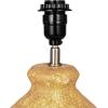 imageCreative CoOp Round Textured Stoneware Table Lamp with Natural Linen Shade Beige