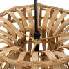 imageCreative CoOp Round Woven Rattan and Bamboo Pendant Lamp Natural