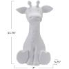 imageCreative CoOp Stoneware Giraffe Shaped Lamp with Inline Switch Bisque White
