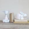 imageCreative CoOp Stoneware Rabbit Shaped Lamp with Inline Switch Bisque White