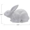 imageCreative CoOp Stoneware Rabbit Shaped Lamp with Inline Switch Bisque White