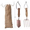 imageCreative CoOp Tools with Wood Handles in Drawstring Bag Natural Garden Dcor