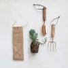 imageCreative CoOp Tools with Wood Handles in Drawstring Bag Natural Garden Dcor