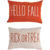 imageCreative CoOp DoubleSided Cotton Throw Pillow Hello FallTrick Or Treat 24quotL x 16quotH