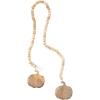 imageCreative CoOp Mango Wood Bead Garland with Pumpkin