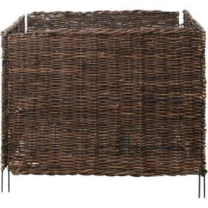 imageCreative CoOp Handwoven Vine and Wire 2Piece Folding Garden Fence Natural Cloches 28quot L x 28quot W x 23quot H