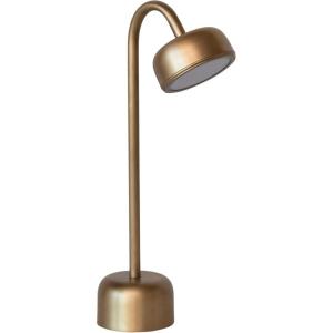 imageCreative CoOp Metal LED Table Lamp with Touch Sensor and Adjustable Head in Antique Brass Finish Gold