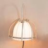 imageCreative CoOp 6Rattan Cotton Shade and Inline Switch Wall Sconces 12quot L x 7quot W x 24quot H Natural