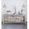 imageCreative CoOp 6Rattan Cotton Shade and Inline Switch Wall Sconces 12quot L x 7quot W x 24quot H Natural