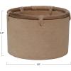imageCreative CoOp Casting Stone Bowl wRattan Rim Planter Pot Buff