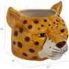 imageCreative CoOp Ceramic Cheetah Head Planter MulticolorCheetah