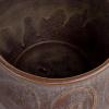 imageCreative CoOp Debossed Stoneware Planter with Pattern and Reactive Glaze Plum