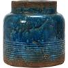 imageCreative CoOp Debossed TerraCotta Distressed Blue Finish Vase 8quot L x 8quot W x 9quot HCylinder Shape
