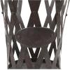 imageCreative CoOp Distressed Brown Metal Planters with Accordion Style Sides Set of 3 Sizes