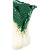 imageCreative CoOp Embossed Stoneware Cabbage Shaped Wall Vase Planter Green and White