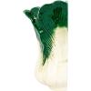 imageCreative CoOp Embossed Stoneware Cabbage Shaped Wall Vase Planter Green and White