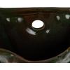 imageCreative CoOp Embossed Stoneware Radish Shaped Wall Vase Planter Green and Red