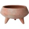 imageCreative CoOp Handmade TerraCotta Footed Planter Whitewashed12 Round x 9H