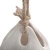 imageCreative CoOp Hanging Stoneware Planter with Jute Rope Hanger and Distressed Volcano Finish White