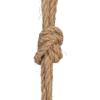 imageCreative CoOp Large Stoneware Hanging Planter with Jute Rope Hanger and Distressed Volcano Finish White