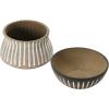 imageCreative CoOp S2 Terra Cotta w Saucers Planter Pot Brown ampamp White 2