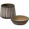 imageCreative CoOp S2 Terra Cotta w Saucers Planter Pot Brown ampamp White 2
