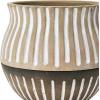 imageCreative CoOp S2 Terra Cotta w Saucers Planter Pot Brown ampamp White 2