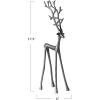 imageCreative CoOp Tall Cast Aluminum Reindeer gunmetal finish175 H