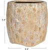 imageCreative CoOp TerraCotta Planter with Reactive Glaze Cream