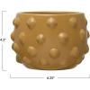 imageCreative CoOp Terracotta Raised Dots Matte Dijon Pots and Planters 11quot L x 11quot W x 9quot H YellowYellow