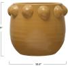 imageCreative CoOp Terracotta Raised Dots Matte Dijon Pots and Planters 11quot L x 11quot W x 9quot H YellowYellow
