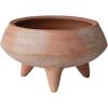 imageCreative CoOp Handmade TerraCotta Footed Planter Whitewashed12 Round x 9H