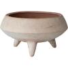 imageCreative CoOp Handmade TerraCotta Footed Planter Whitewashed16 Round x 11H