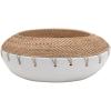 imageCreative CoOp Handmade TerraCotta HandWoven Rattan Stitching Planter Pot 12quot L x 8quot W x 5quot H Multicolor