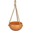 imageCreative CoOp Hanging Stoneware Planter with Cotton Hanger TerraCotta