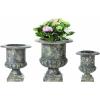 imageCreative CoOp Set of 3 Black Metal Urns