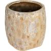 imageCreative CoOp TerraCotta Planter with Reactive Glaze Cream