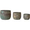 imageCreative CoOp Textured TerraCotta Planters Multicolor Set of 3