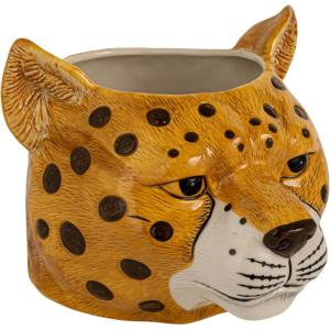 imageCreative CoOp Ceramic Cheetah Head Planter MulticolorCheetah