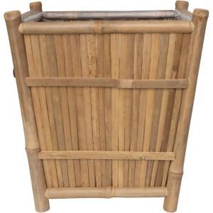 imageCreative CoOp Handmade Bamboo Footed Plastic Liner Natural Pots and Planters 17quot L x 17quot W x 18quot H
