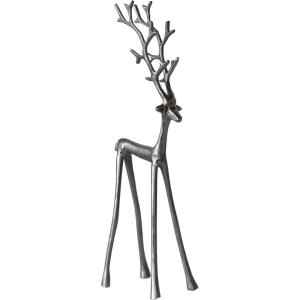 imageCreative CoOp Tall Cast Aluminum Reindeer gunmetal finish175 H